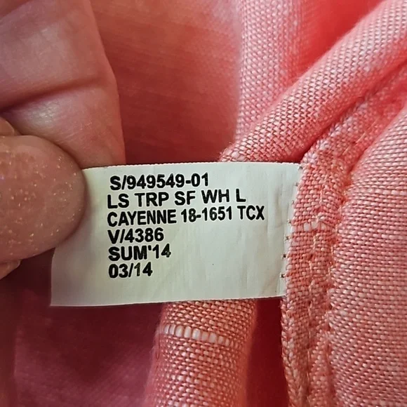 Banana Republic Soft Wash Shirt Linen Blend Medium VGUC - Picture 8 of 10